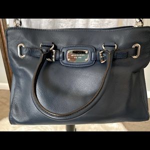Michael Kora Navy Handbag